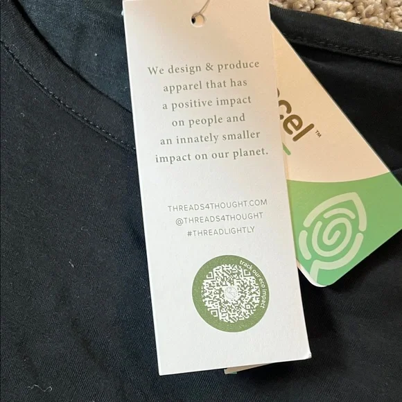 Threads 4 Thought Black Short Sleeve Top - Picture 6 of 8